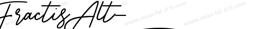 Fractis Alt字体转换